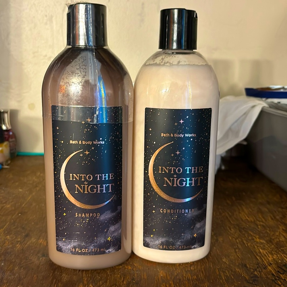 Bath and Body works shampoo and conditioner set— INTO THE NIGHT